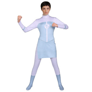 Costume de cosplay Invincible Anissa, combinaison bleue pour adulte, jeu d'Halloween, jeu de rôle anime - Product Image 1