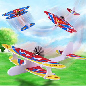 Diversión al aire libre para niños, juguete volador, modelo de planeador de avión lanzado a mano eléctrico, plástico moldeado por inyección para fiestas y juegos - Product Image 6