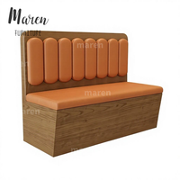 Banquette de restaurant en cuir PU, plusieurs couleurs, style moderne, usage commercial, banquette de restaurant avec dossier haut, meubles de restaurant d'occasion
