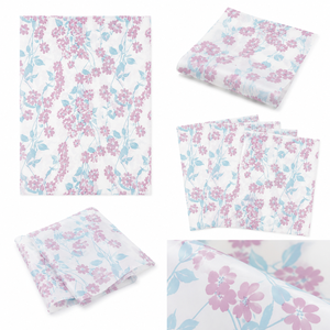 Custom Eco-Friendly Pink flower <b>Pattern</b> Gift Wrap <b>Paper</b> Roll Double-Sided Coated Recyclable 100GSM Digital Printing <b>Paper</b> - Product Image 2