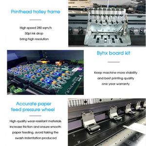 เครื่องพิมพ์สำหรับงานภายนอกอาคาร รุ่น km 512i หัวพิมพ์ 30pl ขนาด 3.2 เมตร แบบม้วนต่อม้วน ใช้หมึกโซลเวนท์ สำหรับพิมพ์ป้ายไวนิล BYHX - Product Image 2