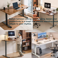 Pied de table électrique réglable en hauteur pour bureau moderne et simple, cadre de bureau assis-debout pour ordinateur portable
