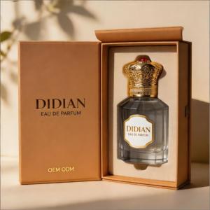 Flacons de parfum vides de 50 ml haut de gamme, très demandés, style vintage rond, jolis flacons vaporisateurs, avec étiquette personnalisée et boîte - Product Image 1