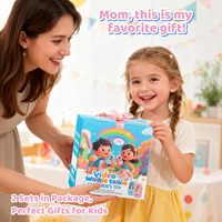 Walkie Talkie con Video, 0-3M, para Niños y Niñas, Paquete de 2, Pantalla Metálica, Largo Alcance, Radio Bidireccional, 11 Canales, Menos de 1.5km, Regalos de Navidad/Cumpleaños