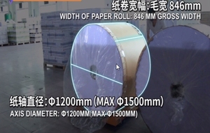 Tagliatrice di taglio del rotolo di carta di formato A4 stampata cartone - Product Image 2