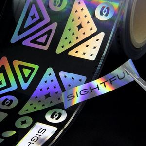 Autocollant en vinyle PVC holographique durable personnalisé en gros, format A4/A5/A6, pour cadeaux d'enfants, avec découpe kiss-cut, résistant aux UV et à l'eau - Product Image 2