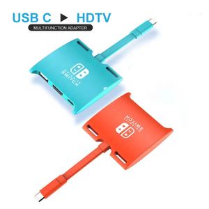 Nintendo Switch-USB-C Hub Multi <span class=keywords><strong>3</strong></span> en 1, convertidor tipo C a 4K x 2K HDTV PD, adaptador de carga para Nintendo Switch, accesorios de juego - Product Image 1