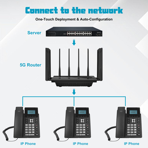 Téléphone <span class=keywords><strong>VoIP</strong></span> SC12 <span class=keywords><strong>SIP</strong></span> V2 avec alimentation PoE, écran LCD 128x64, audio HD, conférence multilingue, téléphone IP pour la maison et le bureau - Product Image 5