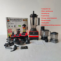 Moteur en cuivre pur OEM/ODM, appareils de cuisine 4L 8 en 1, mixeur commercial, centrifugeuse, robot culinaire, blender robuste