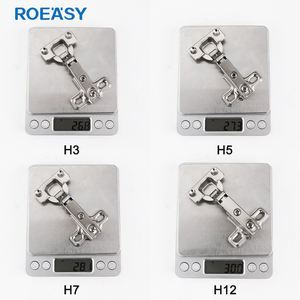 Charnière à sens unique de 26mm pour meuble d'armoire, base à 2 trous, superposition complète et demi-superposition, charnières à glissière pour petit placard - Product Image 3