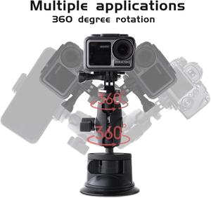 Soporte Universal para teléfono con ventosa para parabrisas de coche 360, soporte para cámara para <span class=keywords><strong>GoPro</strong></span> <span class=keywords><strong>Hero</strong></span> 13 12 Black <span class=keywords><strong>11</strong></span> <span class=keywords><strong>Mini</strong></span> 10 9 8 7 6 5 4 Insta360 X3 - Product Image 5