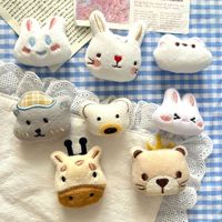 Nouvelle collection : Accessoires de poupée tête de dessin animé – Adorables jouets en peluche en tissu : Mouton, chaton, lion