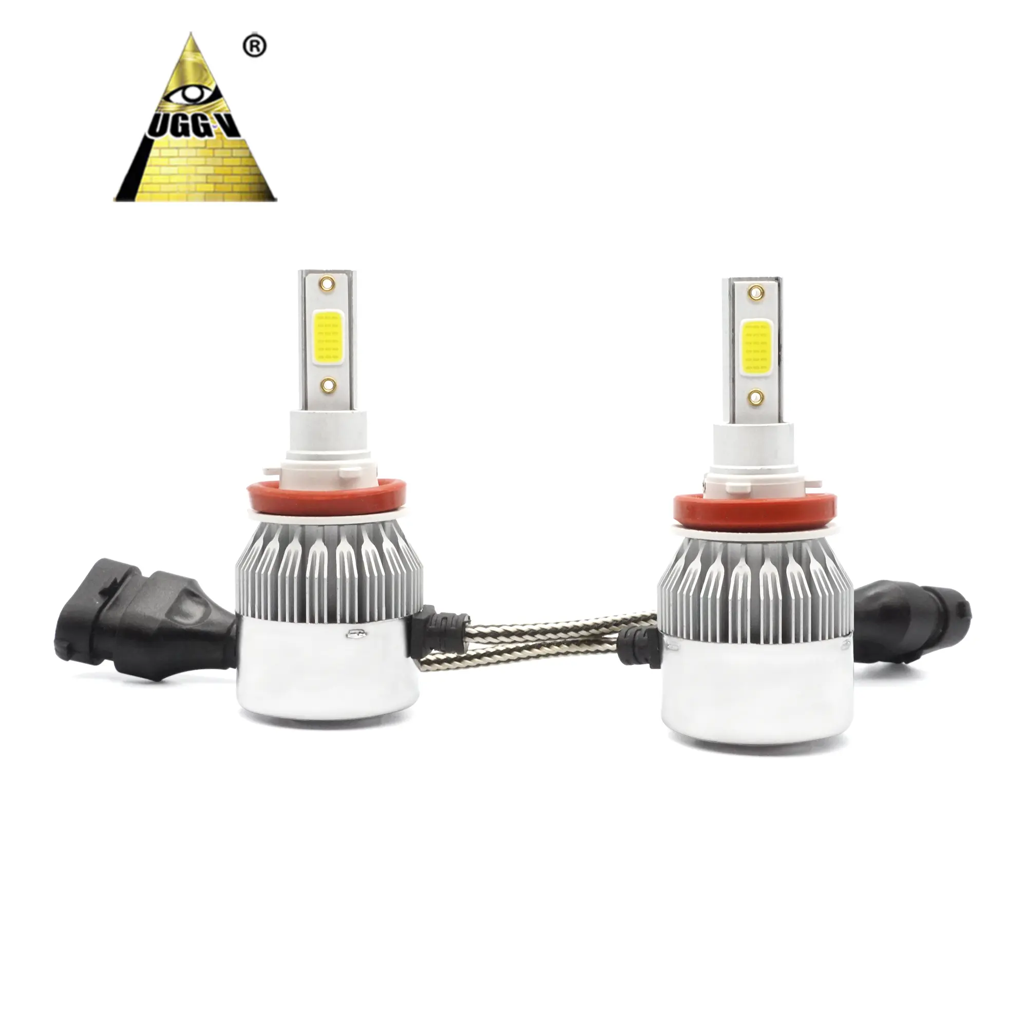 C6 LED-Scheinwerfer für Auto Ultrahellerkeit 7600lm H7 H4 LED-Glühre 24V COB Chip hochwertiges Strahlwinkelmodell H8 H3 Funktion