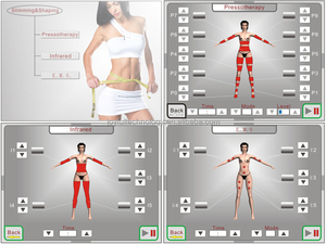 Appareil de pressothérapie corporelle complète 3-en-1 avec électrostimulation et connecteurs de pressothérapie - Product Image 6