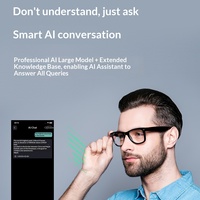Lunettes Intelligentes W100 avec Traduction IA, Contrôle Tactile, Assistant Vocal, pour Appels, Sport, Bureau, Lecture Musicale – Design Tendance
