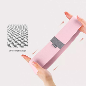 Op Maat Bedrukte Katoenen Stof Gym Workout Yoga Bandjes Lange Fitness Weerstand Oefenlus Set Voor Sportgebruik - Product Image 1