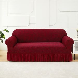 Sarung <span class=keywords><strong>sofa</strong></span> rajut, paket penuh tebal anti-selip rok sarung bantal elastis empat musim - Product Image 1