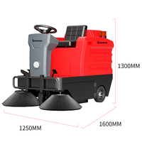 Balayeuse de voirie électrique manuelle pour entrepôts et centres commerciaux, avec fonction de ramassage de poussière et de feuilles, petite balayeuse de sol directionnelle