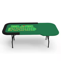 Table de Roulette Pliante Simple pour Salon de Divertissement, Qualité Professionnelle, Matériaux MDF+Bois+PU, Taille Personnalisable, Casino