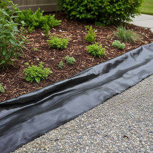 Tela de jardinería de alta resistencia de 4 x 100 pies, negra, tejida de polipropileno, para control de malezas y plagas en el jardín. - Product Image 2