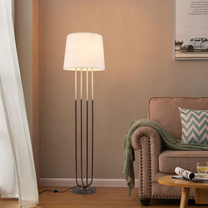 Copper New American Floor Lamp Living Room Metal Bedroom Simple Atmosphere Retro <b>Standing</b> Lamp Creative Vertical Lighting - Product Image 1