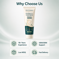 Pâte anti-boules de poils pour animaux de compagnie, gel nutritif au malt, soulagement des boules de poils, soutien à la santé digestive pour chats, marque privée OEM