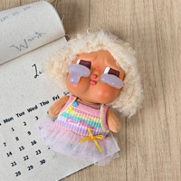 Tenue de poupée personnalisée en jupe de tulle arc-en-ciel pour figurine en peluche, accessoires en gros