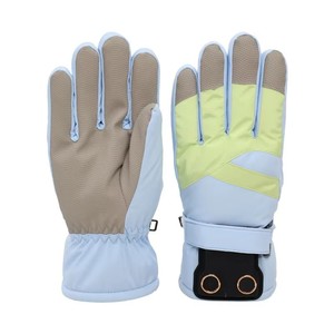 Nouveaux gants chauffants OEM transfrontaliers 74V en plumes de poulet, longueur poignet, pour le ski et le cyclisme en extérieur, gants thermiques d'hiver - Product Image 5