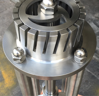 Homogénisateur à haut cisaillement de mélangeur liquide de machine d'émulsification d'acier inoxydable de détergent cosmétique de 2.2KW