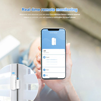 Sensor de puerta y ventana inteligente WiFi Tuya Alexa Google conectividad 4G Control de voz alerta sonido aplicación Notificaciones para Home Hotel