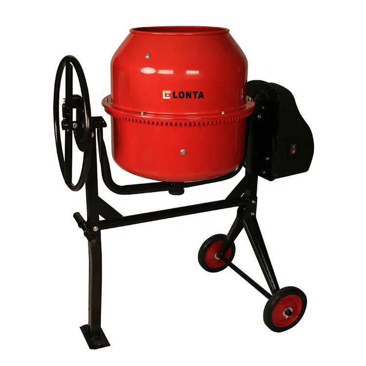 LONTA CM160 160L petit moteur électrique monophasé à usage domestique béton boue mortier ciment bétonnière