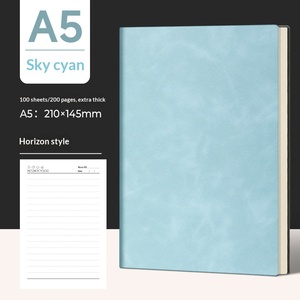 Agenda de bureau personnalisé en similicuir <span class=keywords><strong>A5</strong></span>, logo personnalisé, épaissi, haute valeur chromatique, reliure sans fil, boucle, coffret cadeau, Chine - Product Image 6