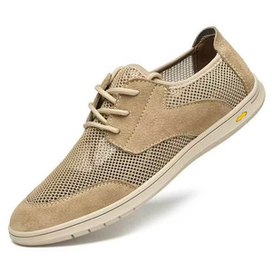 Chaussures décontractées d'été pour hommes, légères, nouvelle mode, style simple, couleur unie, semelle souple, à lacets, tendance - Product Image 4