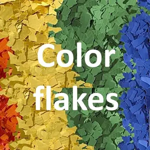 Solid Flake Color Shield Crete Deco Flakes Epoxy Pigment