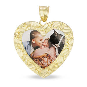Collier avec pendentif en forme de cœur en cuivre plaqué or 14 carats, étanche, cadre photo, pendentif commémoratif, bijoux cadeau - Product Image 2