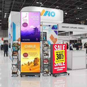 จอแสดงผล LED อัจฉริยะสำหรับโฆษณาในอาคาร P2.5 แบบพับได้ พร้อมซอฟต์แวร์ฟรี ความสว่าง 600-800cd/ รับประกัน 1 ปี - Product Image 1