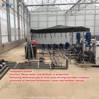 Invernadero de Vidrio Moderno de Múltiples Vetas con Control Climático Inteligente para la Producción de Cultivos Durante Todo el Año