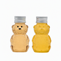 Bouteilles de boisson en plastique en forme d'ours au design unique, personnalisables pour le champagne, le soda, le whisky et les boissons