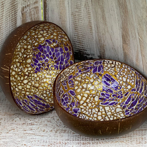 Artisanat durable de haute qualité Bol de noix de coco personnalisé Laque alimentaire fabriqué au Vietnam - Product Image 5