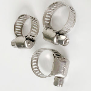 Collier de serrage de type américain pour câbles, <span class=keywords><strong>force</strong></span> de serrage élevée et bonne étanchéité, en acier inoxydable - Product Image 4