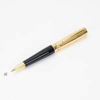 Stylos promotionnels en métal pour entreprises, personnalisables avec logo, stylos de signature haut de gamme noirs, stylos publicitaires portables