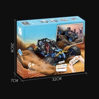 Juego de bloques de construcción de coche todoterreno teledirigido de 2,4 Ghz, programable, con Control por aplicación, 466 piezas