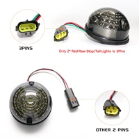 Kit de Mise à Niveau LED 10 Pièces Feux Avant et Arrière Stop Anti-Brouillard Recul Plaque d'Immatriculation pour Land Rover Defender 90 110 Lampes Indicateurs