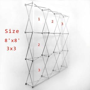 Căng thẳng vải <span class=keywords><strong>Pop</strong></span> <span class=keywords><strong>Up</strong></span> hiển thị đứng nhôm Backdrop gian hàng thẳng khung cho quảng cáo di động biểu ngữ đứng - Product Image 2