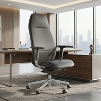 Chaise de bureau de direction ergonomique inclinable en cuir véritable, mobilier de bureau contemporain de luxe