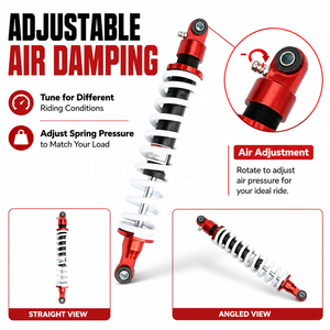 Amortisseur arrière réglable à air de 400 mm pour moto 150cc - <span class=keywords><strong>250cc</strong></span>, moto tout-terrain, VTT, <span class=keywords><strong>QUAD</strong></span>, kart, scooter - Product Image 3