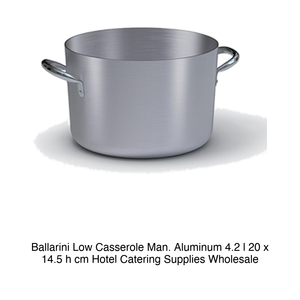 หม้อตุ๋นอะลูมิเนียมทรงตื้น Ø 20 ซม. สูง 14.5 ซม. ความจุ 4.2 ลิตร ยี่ห้อ Ballarini - Product Image 2