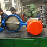 Actionneur pneumatique Vanne papillon de type wafer DN500 avec interrupteur de fin de course Siemens