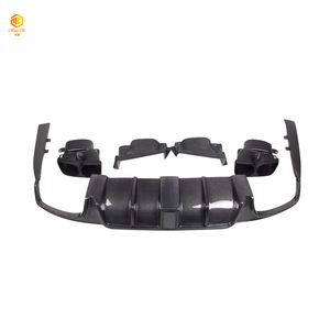 Kit de carrosserie en fibre de carbone style BS noir, adapté à la mercedes-benz W213 E63 <span class=keywords><strong>E55</strong></span>, protection lèvre avant et arrière - Product Image 2