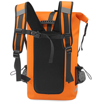Premium 30L TPU Roll Top Sac à dos unisexe Fermeture à glissière étanche Design élégant pour les activités de camping et de randonnée en plein air